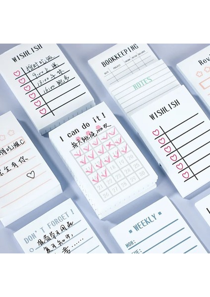 Defter Tutma Stili 50 Yaprak Yaratıcı Çalışma ve Çalışma Planı Kraft Kağıt Bloknot Kawaii Kırtasiye Ofis Aksesuarı Okul Malzemeleri Yapılacaklar Listesi Haftalık (Yurt Dışından) fiyatları