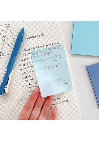 7cmx9.7cm Stili Su Geçirmez Pet Şeffaf Yapışkan Notlar Not Defteri Eets Çıkartmalar Günlük Yapılacaklar Listesi Not Kağıdı Öğrenci Ofis Kırtasiye Için (Yurt Dışından) modelleri