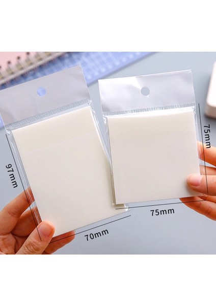7cmx9.7cm Stili Su Geçirmez Pet Şeffaf Yapışkan Notlar Not Defteri Eets Çıkartmalar Günlük Yapılacaklar Listesi Not Kağıdı Öğrenci Ofis Kırtasiye Için (Yurt Dışından) fırsatları
