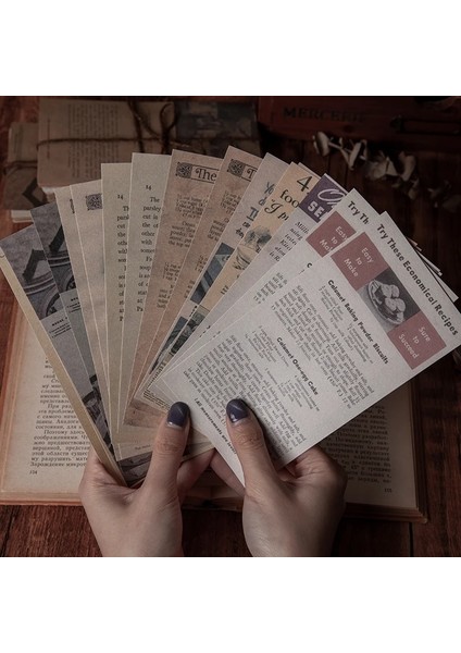 No.5 Tarzı Antika Kitapçı Serisi Vintage Kolaj Scrapbooking Dergisi Malzeme Kağıt Yapışkan Kart Yapımı Dıy Yaratıcı Not Kırtasiye (Yurt Dışından) indirimleri