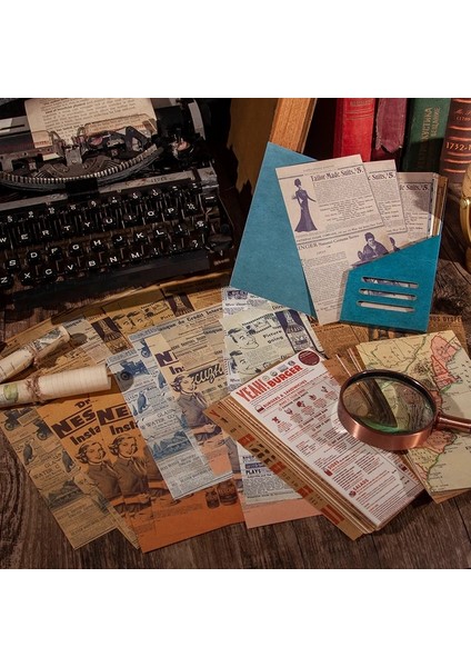 No.1 Stili Antika Kitapçı Kolaj Scrapbooking Önemsiz Dergisi Malzeme Kağıt Kart Yapımı Dıy Retro Karışık Kağıt Yaratıcı Not Kırtasiye (Yurt Dışından) fırsatları