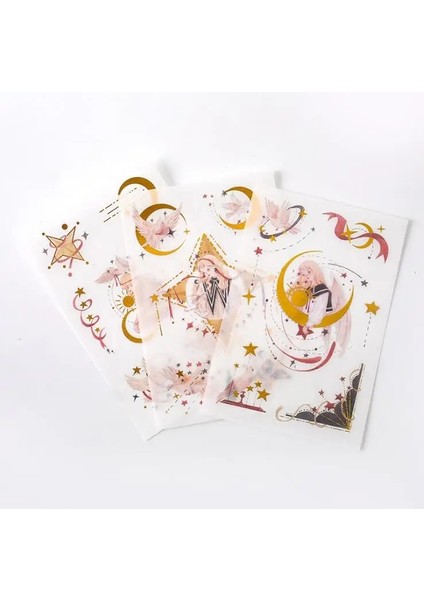 No.1 Stili Yaldız Uzay-Zaman Yanılsama Çıkartmaları Organizatör Takvim Günlüğü Kitap Albümü Scrapbooking Kırtasiye Günlüğü Sticker Çocuklar Için (Yurt Dışından)