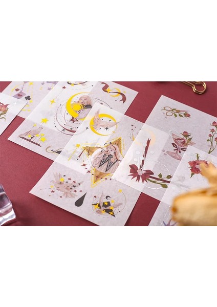 No.1 Stili Yaldız Uzay-Zaman Yanılsama Çıkartmaları Organizatör Takvim Günlüğü Kitap Albümü Scrapbooking Kırtasiye Günlüğü Sticker Çocuklar Için (Yurt Dışından) modelleri