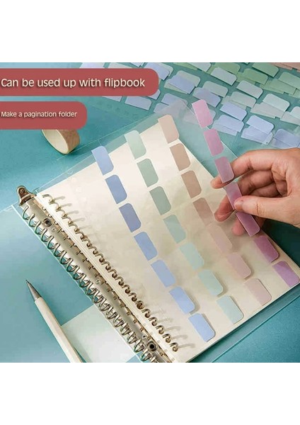 B5-M Tarzı 4 Yaprak Macaron Yapışkan Not Defteri Kategorize Edilmiş Sınıflandırılmış Dizin Etiket Etiket Makinesi Yer Işareti Bloknot Öğrenci Ofis Kırtasiye (Yurt Dışından)