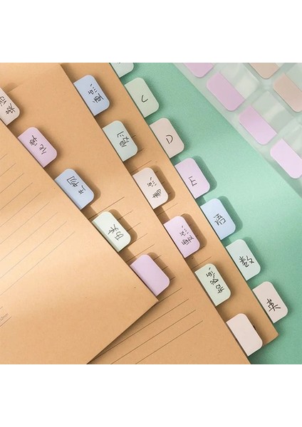 B5-M Tarzı 4 Yaprak Macaron Yapışkan Not Defteri Kategorize Edilmiş Sınıflandırılmış Dizin Etiket Etiket Makinesi Yer Işareti Bloknot Öğrenci Ofis Kırtasiye (Yurt Dışından)