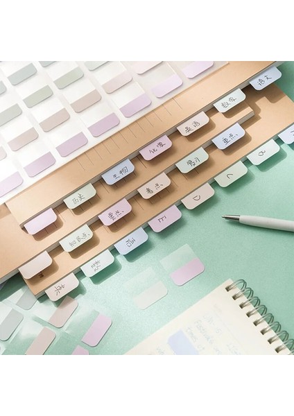 B5-M Tarzı 4 Yaprak Macaron Yapışkan Not Defteri Kategorize Edilmiş Sınıflandırılmış Dizin Etiket Etiket Makinesi Yer Işareti Bloknot Öğrenci Ofis Kırtasiye (Yurt Dışından)
