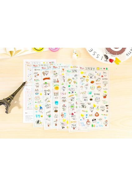 Ute Güneşli Gün Hayat Pvc Etiket Diy Fotoğraf Albümü Cep Dekorasyon Etiketi Etiket Kırtasiye Günlüğü Sticker Çocuklar Için (Yurt Dışından) fiyatları