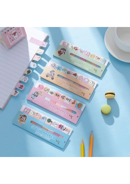 Pembe Tarzı Eets Kawaii Bayraklar Sekmeler Çubuk Sayfa Işaretleyiciler Kitap Sekme Kağıt Dizini Yer Işareti Yapışkan Notlar Bloknotlar Sevimli Kırtasiye Dergileri (Yurt Dışından) modelleri