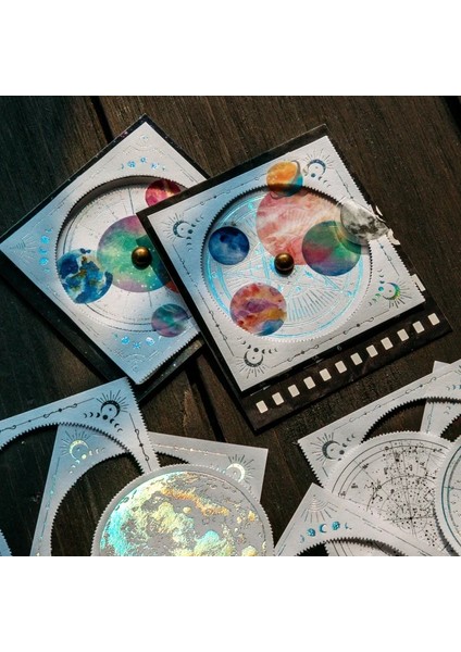 C Tarzı Gece Yarısı Yıldızı ve Ay Malzeme Kağıt Parlak Not Defteri Dekoratif Kırtasiye Scrapbooking Günlüğü Etikel Önemsiz Günlük Planlayıcısı (Yurt Dışından) fırsatları