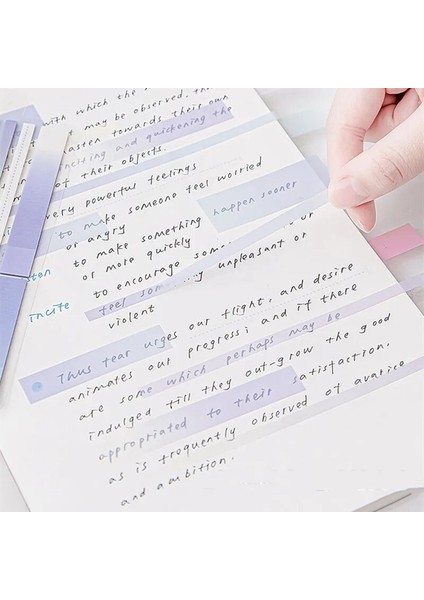Pembe Tarzı Sevimli Yapışkan Not Sadelik Amerikan Tarzı Degrade Renk Etiket Etiket Kawaii Kırtasiye Scrapbooking Bloknot Öğrenci Malzemeleri (Yurt Dışından) indirimleri