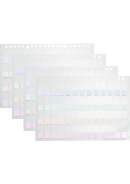 A5-S Tarzı 4 Yaprak Macaron Yapışkan Not Defteri Kategorize Edilmiş Sınıflandırılmış Dizin Etiket Etiket Makinesi Yer Işareti Bloknot Öğrenci Ofis Kırtasiye (Yurt Dışından)