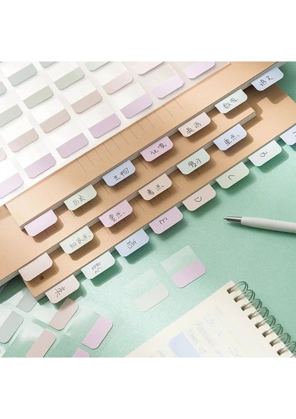 A5-S Tarzı 4 Yaprak Macaron Yapışkan Not Defteri Kategorize Edilmiş Sınıflandırılmış Dizin Etiket Etiket Makinesi Yer Işareti Bloknot Öğrenci Ofis Kırtasiye (Yurt Dışından) indirimleri