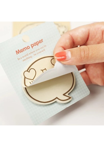 1 Adet Sevimli Büyük Yüz N Kere Yapışkan Notlar Not Defteri Kağıt Etiket Not Defteri Kırtasiye Escolar (Yurt Dışından)