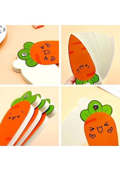 F Tarzı Levhalar Yaratıcı Gevşek Yaprak Spiral Defter Bloknot Havuç Gökkuşağı Taşınabilir Boş Kelime Kitabı Öğrenci Kawaii Kırtasiye (Yurt Dışından)