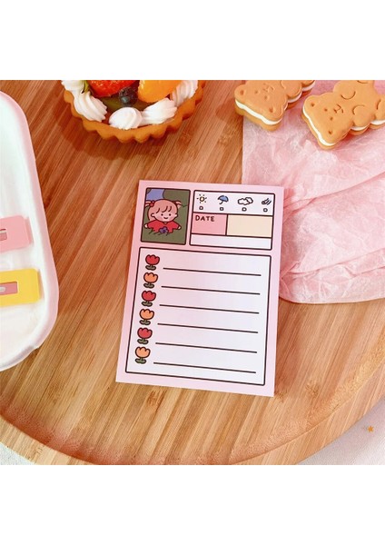 No.3 Tarzı Kore Kawaii Kız Not Defterleri Kırtasiye Malzemeleri Pozitif Dizüstü Planlayıcısı Mesaj Listesi Not Taşınabilir Kitap Ofis Aksesuarları (Yurt Dışından)