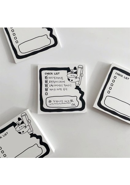 No.6 Stili 1 Paket Kawaii Inek Koala Ayı Not Planlayıcısı Mesaj Not Defteri Kore Ins Kırtasiye Not Defteri Ofis Mesaj Bırakın Ofis Malzemeleri (Yurt Dışından)