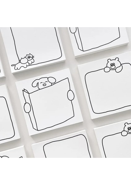 No.6 Stili 1 Paket Kawaii Inek Koala Ayı Not Planlayıcısı Mesaj Not Defteri Kore Ins Kırtasiye Not Defteri Ofis Mesaj Bırakın Ofis Malzemeleri (Yurt Dışından)