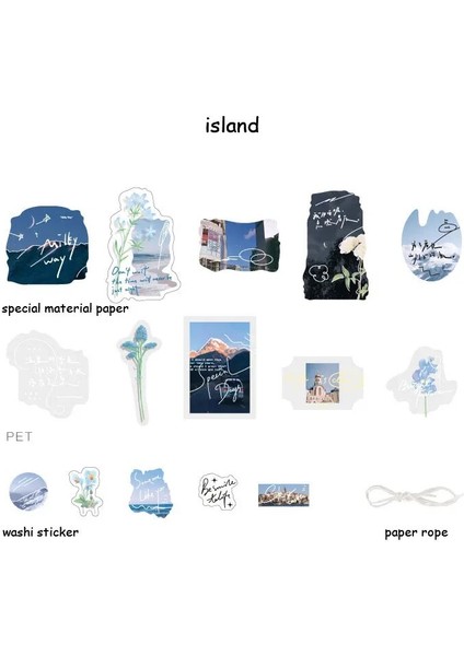 Ada Tarzı 30 Sheetspack Kawaii Sevimli Gün Batımı Alan Malzeme Not Kağıdı Kırtasiye Gündem Planlayıcısı Okul Ofis Kaynağı (Yurt Dışından)