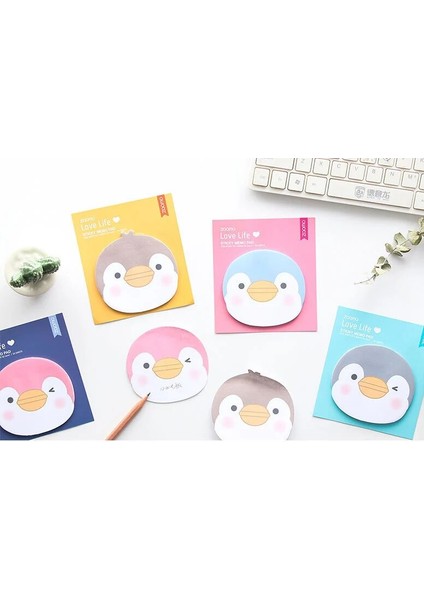 No.4 Stili Karikatür Penguen Kendinden Yapışkanlı Bloknot Yapışkan Notlar Hatırlatıcı Panoları Imi Okul Ofis Arzı Papelaria (Yurt Dışından) fırsatları