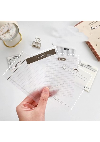 Kuşak Stili Şeffaf Yapışkan Noteeets Bloknot Pet Not Defteri N Kez Çıkartmalar Endeksi Çıkartmalar Okul Malzemeleri Öğrenci Sevimli Kırtasiye (Yurt Dışından) modelleri