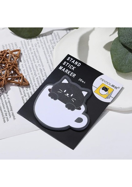 Siyah Stil 30 Sayfa Sevimli Kediler Bloknotlar Kawaii Yapışkan Notlar Dıy Dizüstü Planlayıcısı Dergisi Endeksi Çıkartmalar Kore Kırtasiye Ofis Malzemeleri (Yurt Dışından)