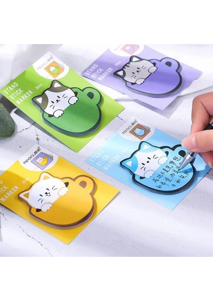 Siyah Stil 30 Sayfa Sevimli Kediler Bloknotlar Kawaii Yapışkan Notlar Dıy Dizüstü Planlayıcısı Dergisi Endeksi Çıkartmalar Kore Kırtasiye Ofis Malzemeleri (Yurt Dışından) indirimleri