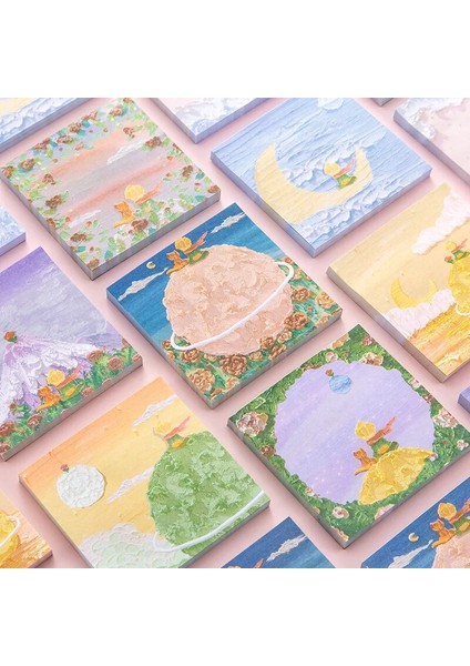 B Tarzı 80 Pagesset Küçük Prens ve Gül Serisi Not Defteri Yapışkan Notlar Ins Tarzı Yağlıboya Not Defteri Kawaii Kırtasiye (Yurt Dışından) fiyatları