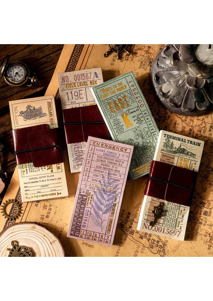 No.3 Tarzı Vintage Altın Bilet Kolaj Scrapbooking Dergisi Malzeme Kağıt Kart Yapımı Dıy Retro Dokulu Kağıt Yaratıcı Memo Kırtasiye (Yurt Dışından) modelleri