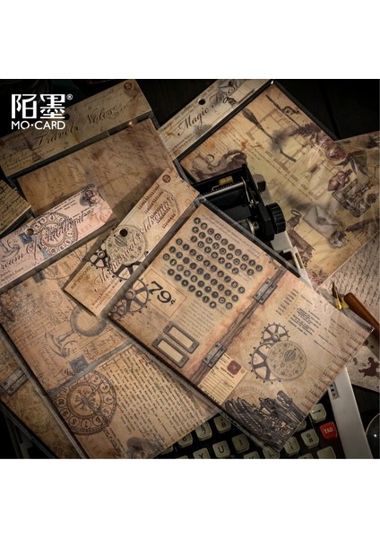 Scz-Hybjb-08 Tarzı 30 Sayfa Retro Nostaljik Ingilizce Not Defteri Yaratıcı Dıy Dergisi Malzeme Scrapbooking Dekorasyon Malzemesi Notlar Kağıt Kırtasiye (Yurt Dışından) indirimleri