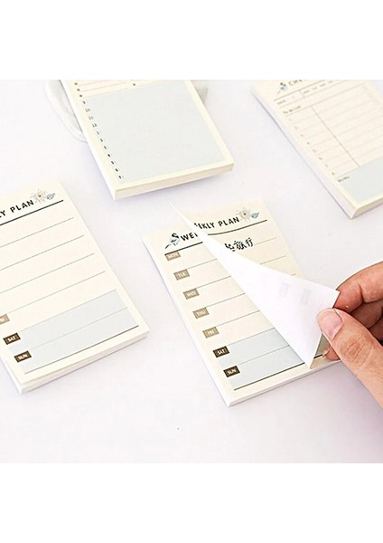 No.4 Stili 60 Sayfa Sevimli Kore Kırtasiye Planlayıcısı Dizüstü Haftalık Çalışma Planlayıcısı Günlük Not Not Defteri Yaratıcı Ofis Okul Malzemeleri (Yurt Dışından) modelleri
