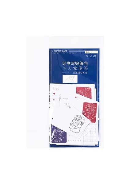 No.4 Stili Ack Küçük Kişi Serisi Vintage Dergi Kağıdı Yapışkan Notlar Bloknot Planlayıcısı Çıkartmalar Kawaii Kırtasiye Not Defteri Seti (Yurt Dışından)