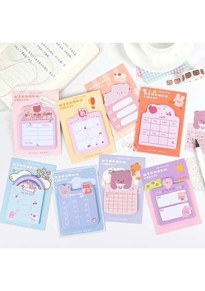 C Tarzı Kawaii Kırtasiye Ayı Yapışkan Notlar Sevimli Hayvanlar Bloknot Kız Planlayıcısı Çıkartmalar Not Defteri Okul Ofis Arzı Papeleria (Yurt Dışından) fiyatları