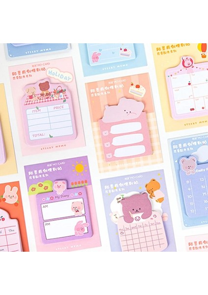 C Tarzı Kawaii Kırtasiye Ayı Yapışkan Notlar Sevimli Hayvanlar Bloknot Kız Planlayıcısı Çıkartmalar Not Defteri Okul Ofis Arzı Papeleria (Yurt Dışından) modelleri