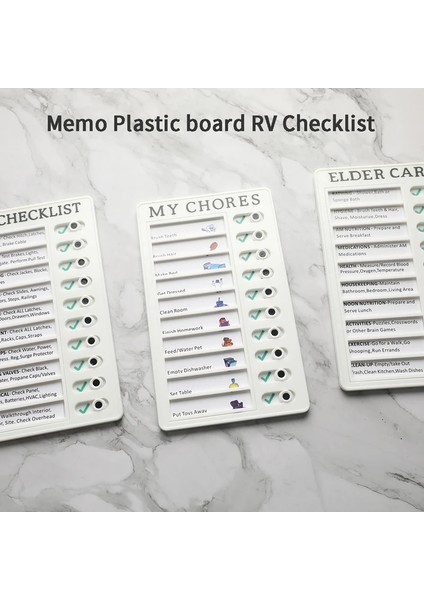 Karavan Tarzı Serin Yeniden Kullanılabilir Plastik Not Kontrol Listesi Ayrılabilir Günlük Planlayıcı Kurulu Görev Tablosu Yaşlı Çocuklar Için Ev Ofis Kırtasiye (Yurt Dışından) fırsatları