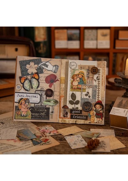 Monaideksin Tarzı Lot Bloknotlar Malzeme Papertime Arka Kağıt Önemsiz Günlük Scrapbooking Kartları Arka Plan Dekorasyon Kağıdı Kırtasiye (Yurt Dışından)