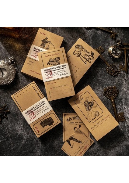 Bir Stil Eets Vintage Antik Koleksiyonu Kraft Kağıt Bloknot Mesaj Notları Dekoratif Malzeme Kitap Kırtasiye Ofis Malzemeleri (Yurt Dışından) fiyatları