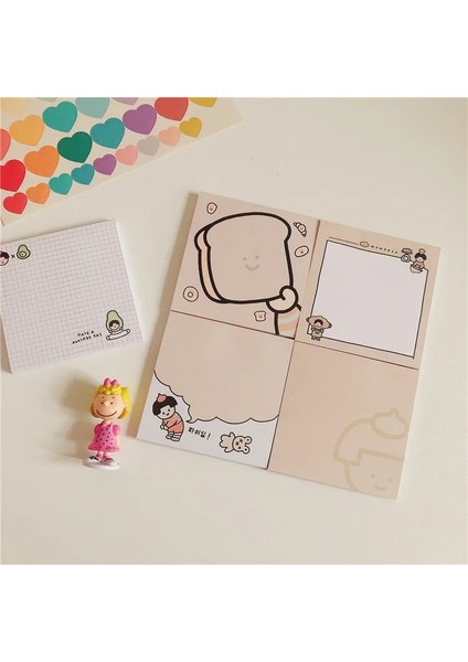 C Tarzı 50 Sayfa Kawaii Karikatür Ekmek Yapışkan Not Pedleri Kendinden Yapışkanlı Not Not Defteri Kontrol Listesi Okul Ofis Malzemeleri Kırtasiye Planlayıcısı (Yurt Dışından) modelleri