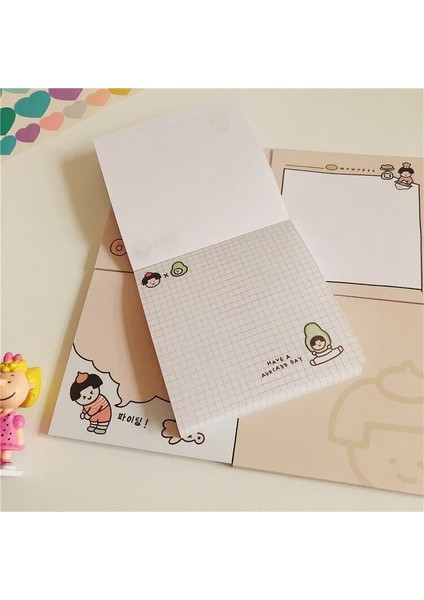 C Tarzı 50 Sayfa Kawaii Karikatür Ekmek Yapışkan Not Pedleri Kendinden Yapışkanlı Not Not Defteri Kontrol Listesi Okul Ofis Malzemeleri Kırtasiye Planlayıcısı (Yurt Dışından) fırsatları