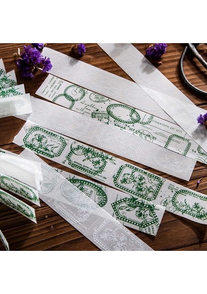 No.6 Stili Vintage Bitki Sınır Sülfürik Asit Kağıt Kolaj Scrapbooking Dergisi Malzeme Kart Yapımı Retro Damga Etiketleri Not Kırtasiye (Yurt Dışından) modelleri