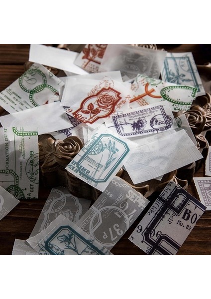 No.6 Stili Vintage Bitki Sınır Sülfürik Asit Kağıt Kolaj Scrapbooking Dergisi Malzeme Kart Yapımı Retro Damga Etiketleri Not Kırtasiye (Yurt Dışından) fırsatları