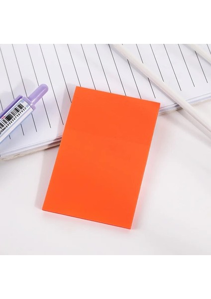 Turuncu Tarzı 50 Sayfa Şeffaf Su Geçirmez Yayınlandı It 75*50MM Yapışkan Not Not Bloknotları Not Defterleri Okul Kırtasiye Ofis Malzemeleri Için Pozisyonlar (Yurt Dışından)