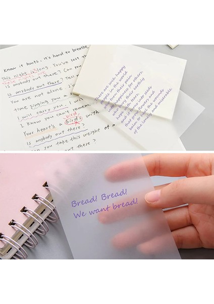 Turuncu Tarzı 50 Sayfa Şeffaf Su Geçirmez Yayınlandı It 75*50MM Yapışkan Not Not Bloknotları Not Defterleri Okul Kırtasiye Ofis Malzemeleri Için Pozisyonlar (Yurt Dışından) fırsatları