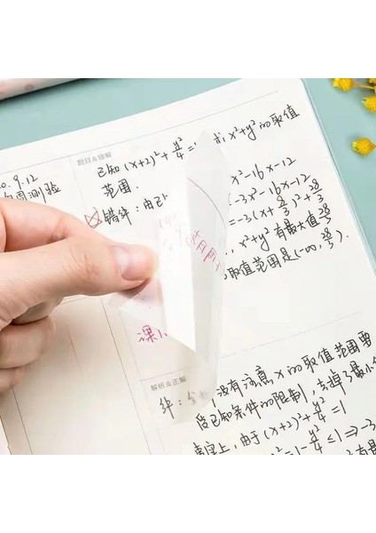 BEYAZ-75X75MM Tarzı 50 Yaprak Su Geçirmez Pet Şeffaf Yapışkan Not Bloknot Günlük Yapılacaklar Listesi Okul Kırtasiye Ofis Aksesuarları (Yurt Dışından) indirimleri