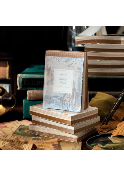 E Tarzı Vintage Özel Koleksiyon Serisi Malzeme Kağıt Yapışmaz Not Kağıdı Scrapbooking Dergisi Deco Dıy Kolaj Kırtasiye (Yurt Dışından) fırsatları