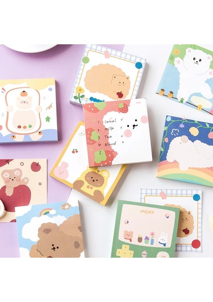 Ben Tarzım Eets Kawaii Ayı Ailesi Serisi Bloknot Öğrenci Dizüstü Kırtasiye Sevimli Günlüğü Yapışkan Notlar Ofis ve Okul Malzemeleri (Yurt Dışından) fiyatları