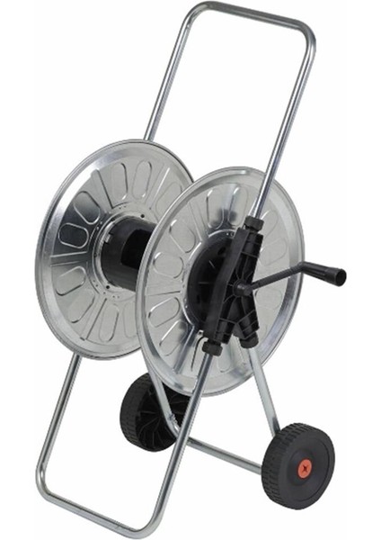 220 Hortum Makarası Tekerli Krom Metal (80MT-1/2'')