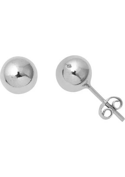 Küpe Top Beyaz 0,75 Gram 14 Ayar Altın