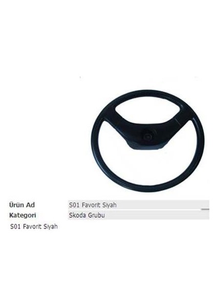 Direksiyon Simidi Siyah Skoda Ym 00014