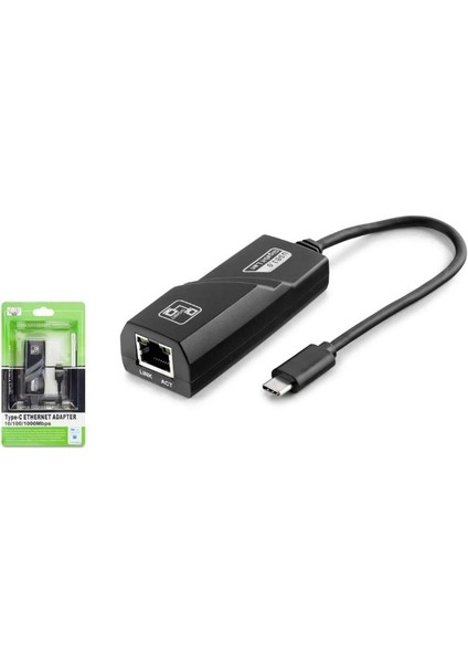 HDX-5273 Type-C 3.0 Ethernet Çevirici Adaptör 10/100/1000 Mbps