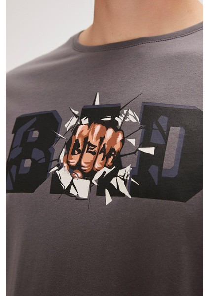 Bang Erkek Gri T-Shirt 24.01.07.058-C118 modelleri